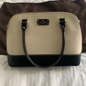Kate spade New York black and cream bag